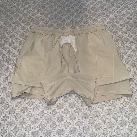 Lululemon Pace Breaker Linerless Short 5' Natural Ivory Size XL - Picture 10 of 15